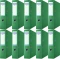 10x Segregator Donau Master, A4, szerokość grzbietu 75mm, do 500 kartek, zielony