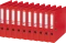 10x Segregator Esselte No.1 Power, A4, szerokość grzbietu 50mm, do 350 kartek, czerwony