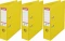 3x Segregator Esselte Vivida No.1 Power, A4, szerokość grzbietu 75mm, do 500 kartek, żółty