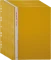 10x Skoroszyt plastikowy oczkowy Biurfol, do akt osobowych, A4, do 200 kartek, żółty