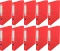 10x Segregator Esselte Vivida No.1 Power, A4, szerokość grzbietu 50mm, do 350 kartek, czerwony