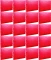 20x Teczka plastikowa z gumką poszerzana Donau, A4, 700µm, 300 kartek, czerwony