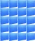 20x Teczka plastikowa z gumką poszerzana Donau, A4, 700µm, 300 kartek, niebieski