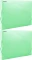2x Teczka plastikowa z gumką poszerzana Donau, A4, 700µm, 300 kartek, zielony