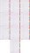 10x Przekładki kartonowe numeryczne z kolorowymi indeksami Office Depot Mylar, A4, 1-12 stron, biały