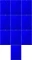 10x Teczka kartonowa z narożną gumką Donau, A4, 3-skrzydłowa, 400g/m2, niebieski