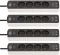 4x Listwa zasilająca z ładowarką USB Brennenstuhl, 1.5m, 4 gniazda, czarno-biały