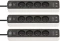 3x Listwa zasilająca z ładowarką USB Brennenstuhl, 1.5m, 4 gniazda, czarno-biały