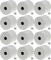 12x Rolka termiczna Drescher, 80mm x 30m, 48g/m2, BPA Free, biały