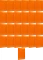 25x Teczka z gumką Barbara, A4, klejona, lakierowana, pomarańczowy