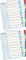 2x Przekładki kartonowe numeryczne z kolorowymi indeksami Esselte, laminowane, A4+, 1-10 kart, mix kolorów