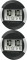2x Zegar ścienny Hama DCF PP-245, 24.5cm, elektroniczny, czarny