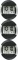3x Zegar ścienny Hama DCF PP-245, 24.5cm, elektroniczny, czarny