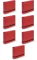 7x Teczka kartonowa z gumką VauPe Box Caribic, A4, 50mm, czerwony