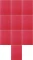 10x Teczka preszpanowa z gumką Donau, A4, 390g/m2 czerwony