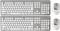 2x Zestaw bezprzewodowy Hama KMW-700, klawiatura + mysz, biały