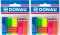2x Zakładki samoprzylepne Donau, proste, indeksujące, folia, 12x45mm, 5x25 sztuk, mix kolorów neonowych