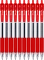 10x Długopis żelowy automatyczny Rystor, Boy Gel, 0.5mm, czerwony