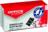 12x Klip biurowy Office Products, 19mm, 12 sztuk, czarny