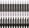12x Długopis żelowy automatyczny Donau, 0.5mm czarny