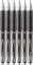 6x Długopis żelowy automatyczny Uni, Uni-ball Signo UMN-207, 0.7mm, czarny