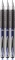 3x Długopis żelowy automatyczny Uni, Uni-ball Signo UMN-207, 0.7mm, niebieski