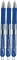 3x Długopis żelowy automatyczny Uni, UMN-152 Signo, 0.5 mm niebieski