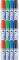 3x Marker suchościeralny Kamet, Gigant, okrągła, 4 sztuki, 3mm, mix kolorów