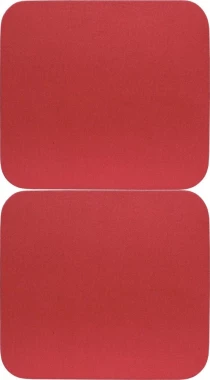 2x Podkładka pod mysz Fellowes Economy, 186x224x6 mm, czerwony