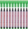 10x Marker suchościeralny Kamet Polo, okrągła, 2 mm, zielony