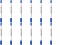 12x Marker suchościeralny Toma, 270, dwustronny, okrągła, 0.8/1.5 mm, niebieski