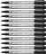 12x Cienkopis kreślarski Rystor Technic, 0.5 mm, czarny
