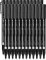 24x Foliopis Rystor, FF, okrągła, 0.6mm, czarny