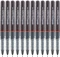 12x Cienkopis kreślarski Rotring, Tikky, Graphic, 0.5 mm, czarny