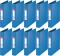 10x Segregator Esselte Vivida, A5, szerokość grzbietu 42mm, do 190 kartek, 2 ringi, niebieski