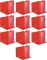 10x Segregator prezentacyjny Esselte Panorama, A4, szerokość grzbietu 51mm, do 280 kartek, 4 ringi, czerwony