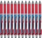 12x Pióro kulkowe automatyczne Pentel, EnerGel BLN-75, 0.5mm, czerwony