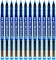 12x Pióro kulkowe kapilarne Leviatan CFR-155NP, 0.5mm, niebieski