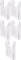 5x Kieszeń wisząca na ulotki Artcop, pionowa, A6, pleksi, transparentny
