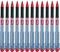 12x Pióro kulkowe Pentel, BLN-15, 0.5mm, czerwony