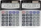 2x Kalkulator biurowy Vector CD-2462, 12 cyfr, srebrno-czarny