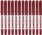 12x Pióro kulkowe Uni, UB-150, 0.5mm, czerwony