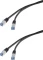 2x Kabel sieciowy LogiLink CAT.6A S/FTP PVC + PE, 5 m, czarny