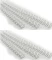 2x Grzbiety do bindowania Argo, drut, 6.4mm, 100 sztuk, biały