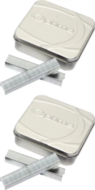 2x Zszywki Rapid Optima HD70, do zszywaczy elektrycznych, 2500 sztuk, srebrny