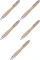 5x Długopis automatyczny bambusowy, czarny