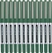 12x Pióro kulkowe Uni, UB-150, 0.5mm, zielony