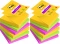 2x Karteczki samoprzylepne Post-it Super Sticky Z-Notes, kolekcja CARNIVAL, 76x76mm, 6x90 karteczek, mix kolorów