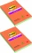2x Karteczki samoprzylepne Post-it Super Sticky XXL, w linie, 101x152mm, 3x45 karteczek, mix kolorów