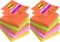 2x Karteczki samoprzylepne Post-it Super Sticky Z-Notes, kolekcja BOOST, 76x76mm, 5x90 karteczek, mix kolorów